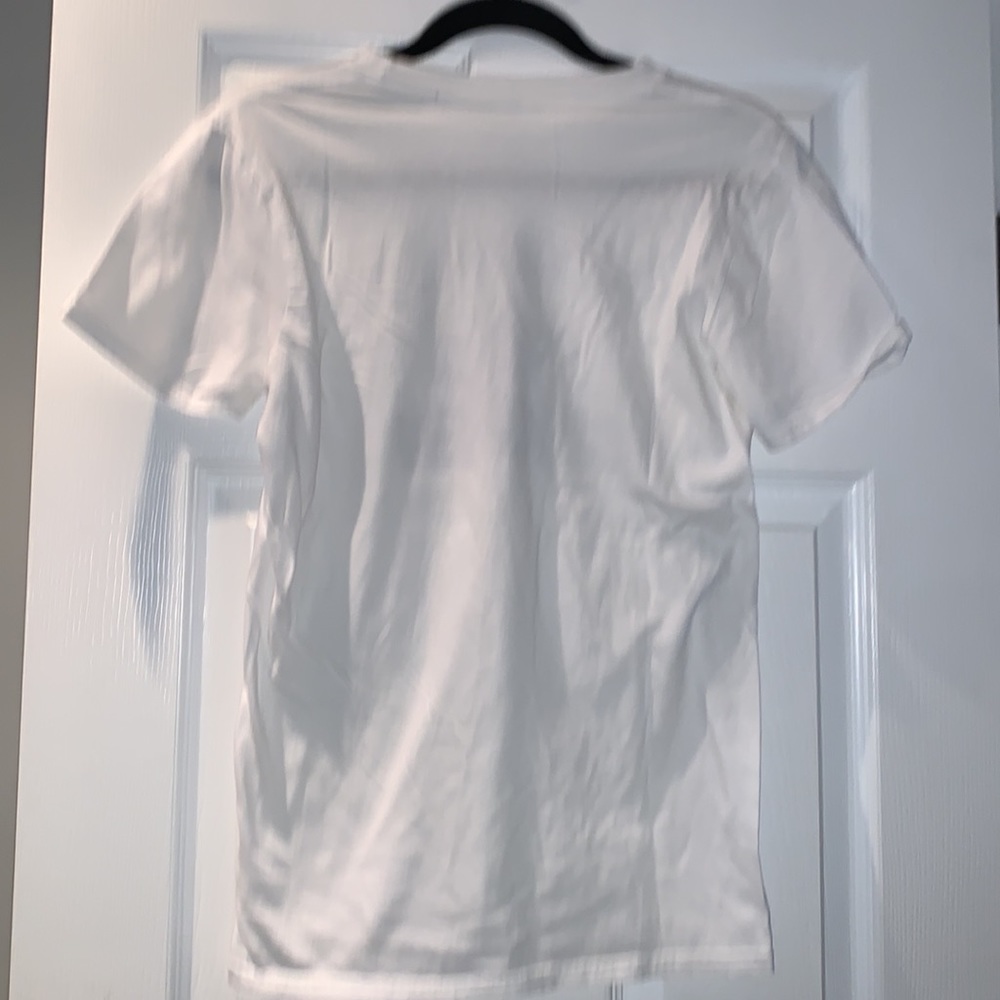 You Had Me At Fried Chicken white and black graphic tee size SM 100% cotton - Picture 4 of 4
